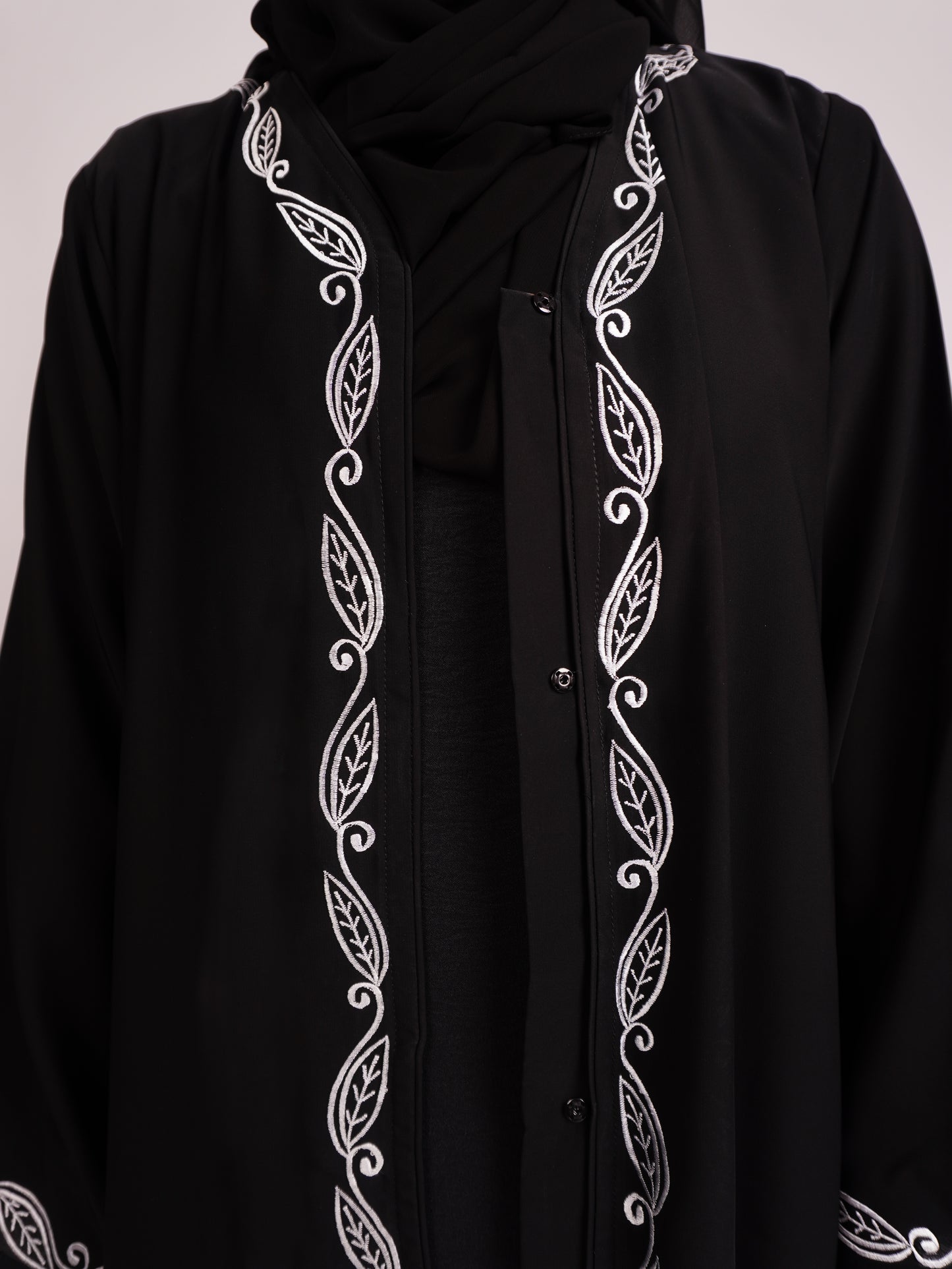 Black Vine Abaya