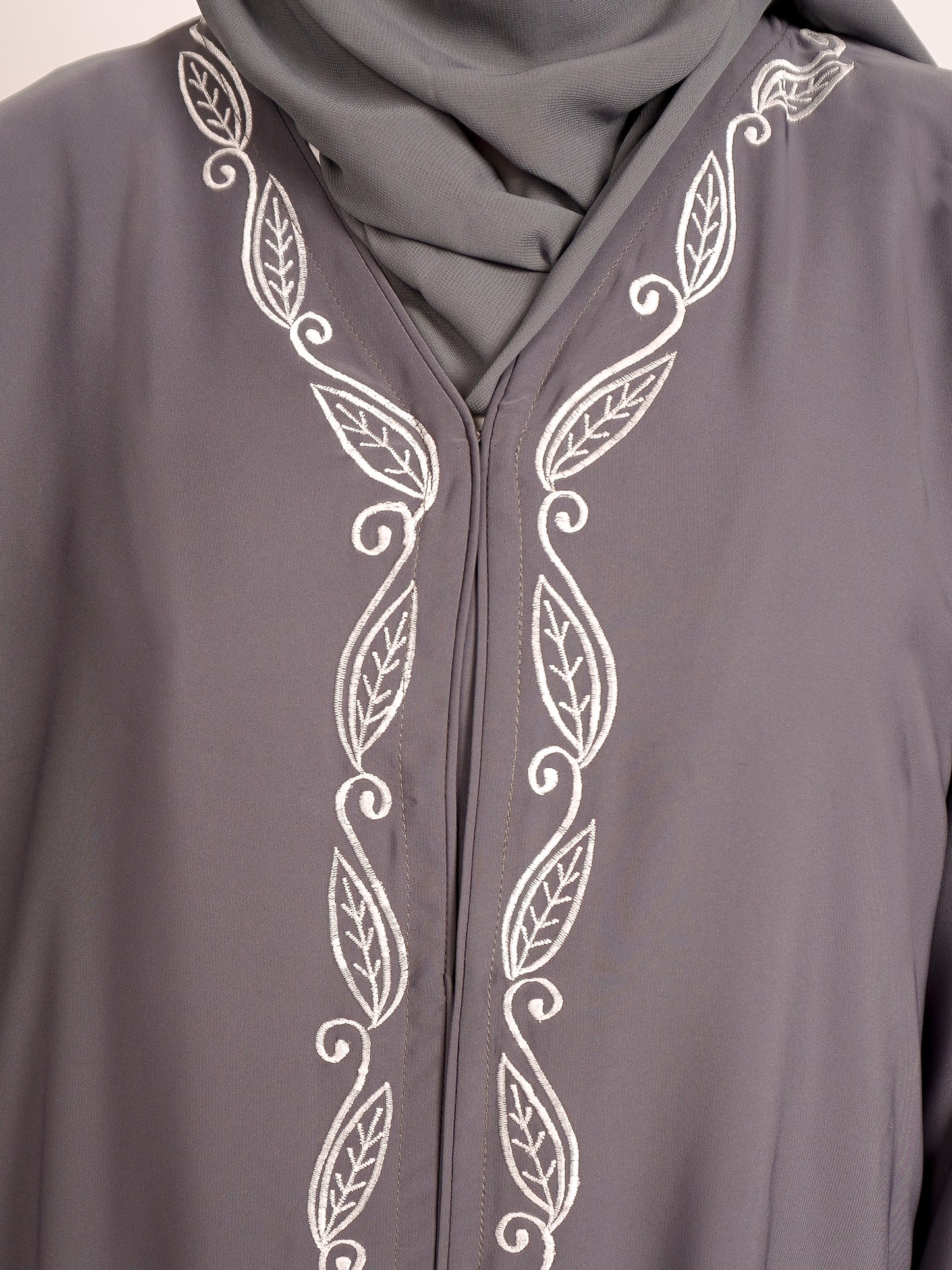 Grey Vine Abaya