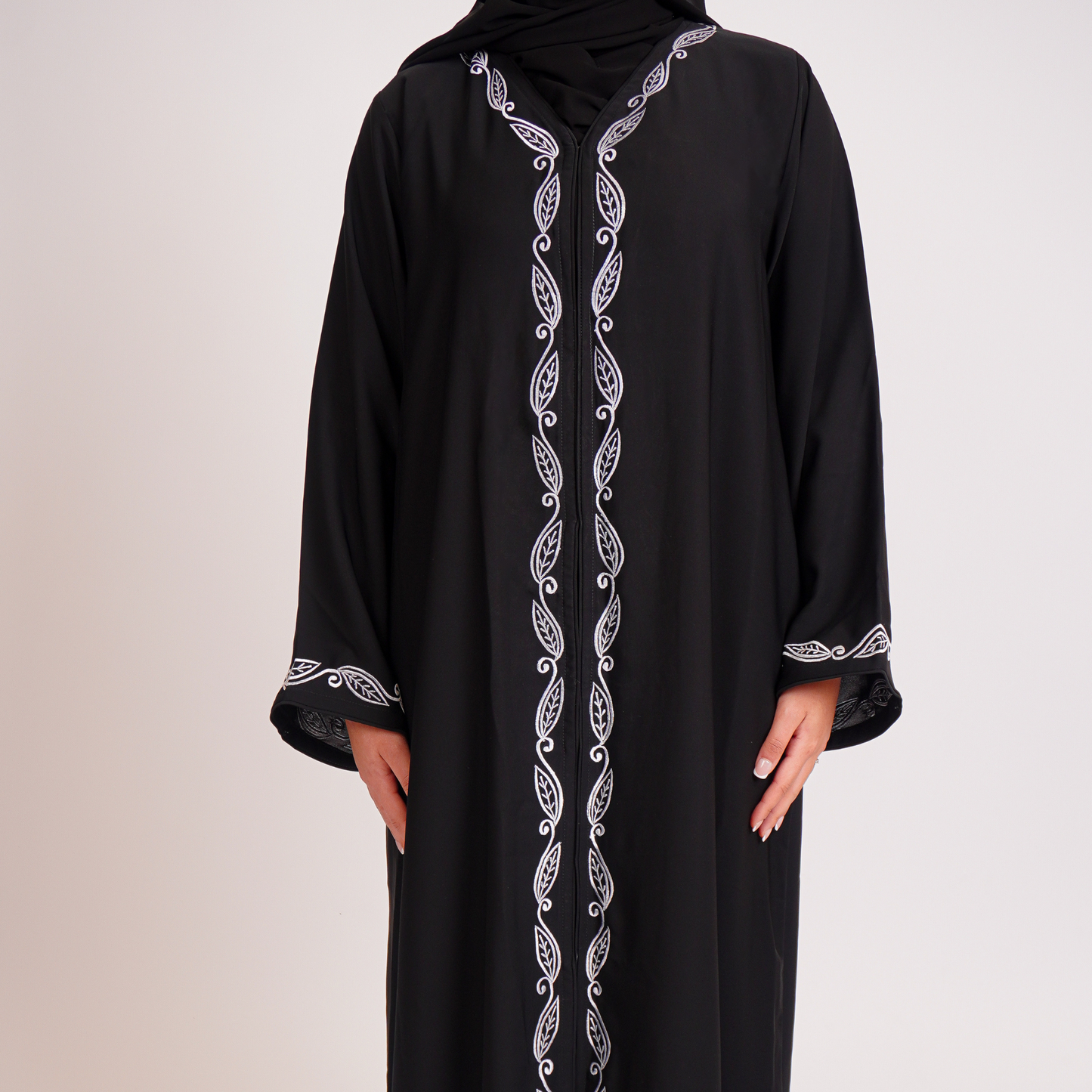 Black Vine Abaya
