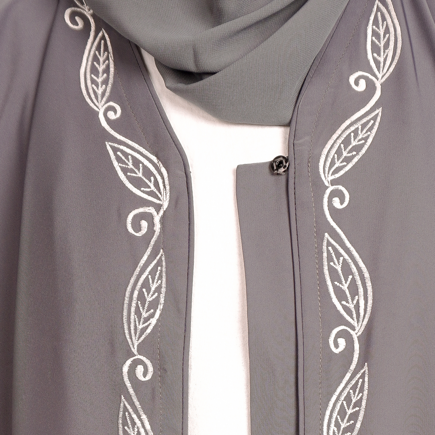 Grey Vine Abaya
