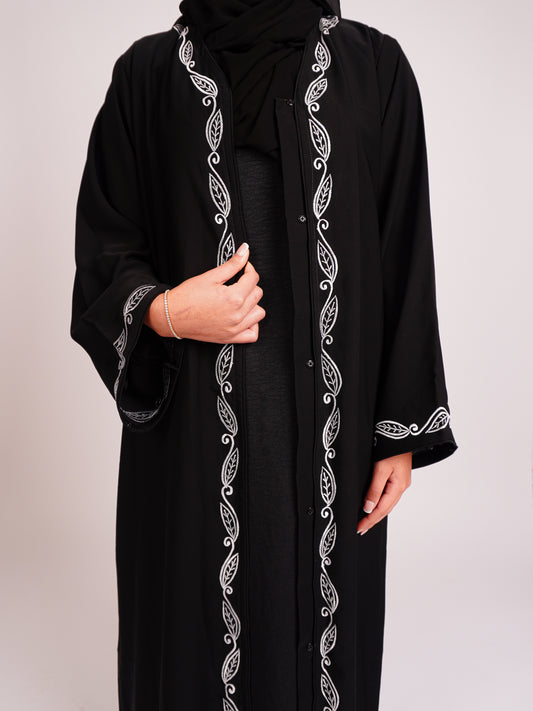 Black Vine Abaya
